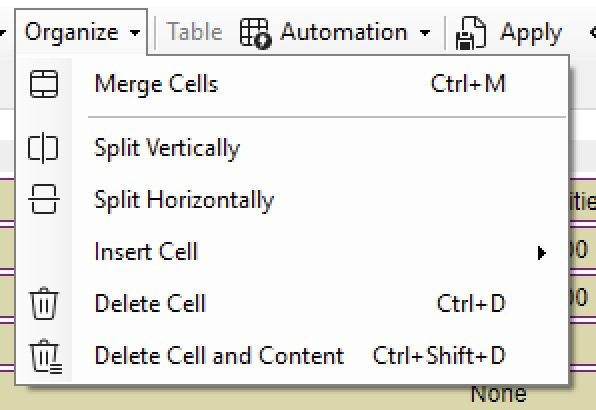 Skærmbillede af sletning af tanle-troldmandens celler
