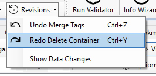 Sample screnshot of the Undo/Redo function