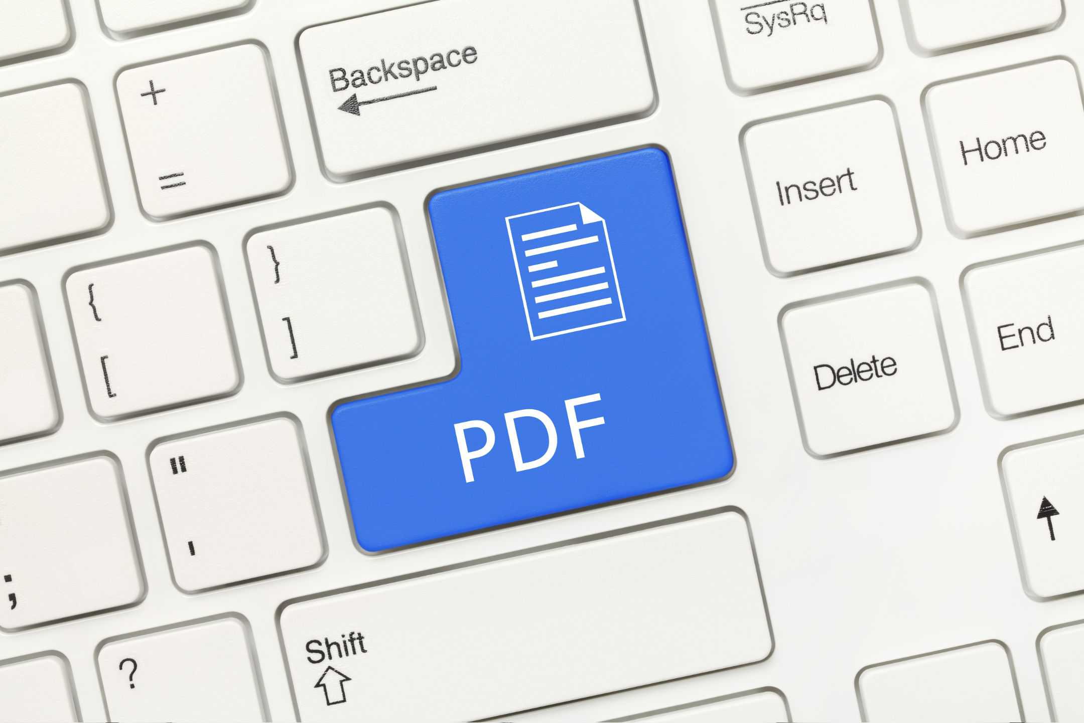 Enter-tasten på tastaturet erstattet med pdf