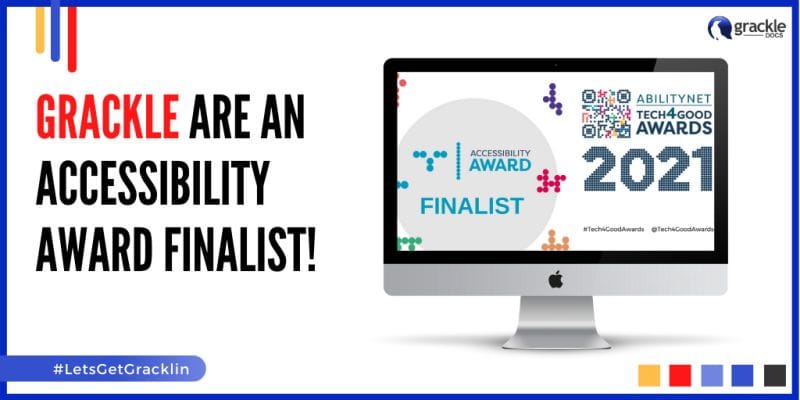 Grackle are an accessibility award finalist