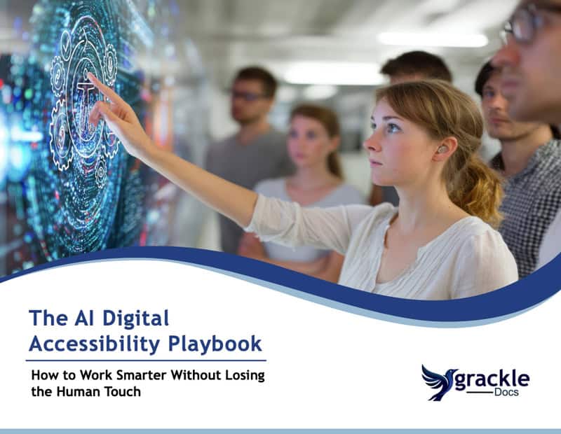 The AI Digital Accessibility Playbook - How to work smarter without losing the human touch